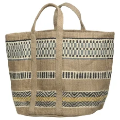 Chic Antique Jute Korbtasche mit Henkel