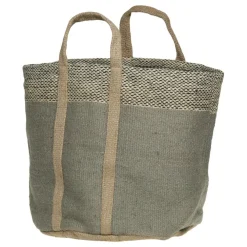 Chic Antique Jute Korbtasche mit Henkel