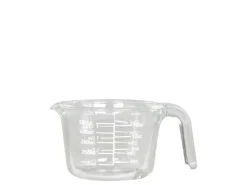 Chic Antique Kanne aus Glas mit Messeinheiten