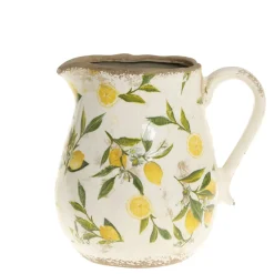 Chic Antique Kanne Limone mit Zitronenmotiv