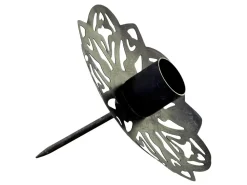 Chic Antique Kerzenhalter mit Spieß aus Eisen