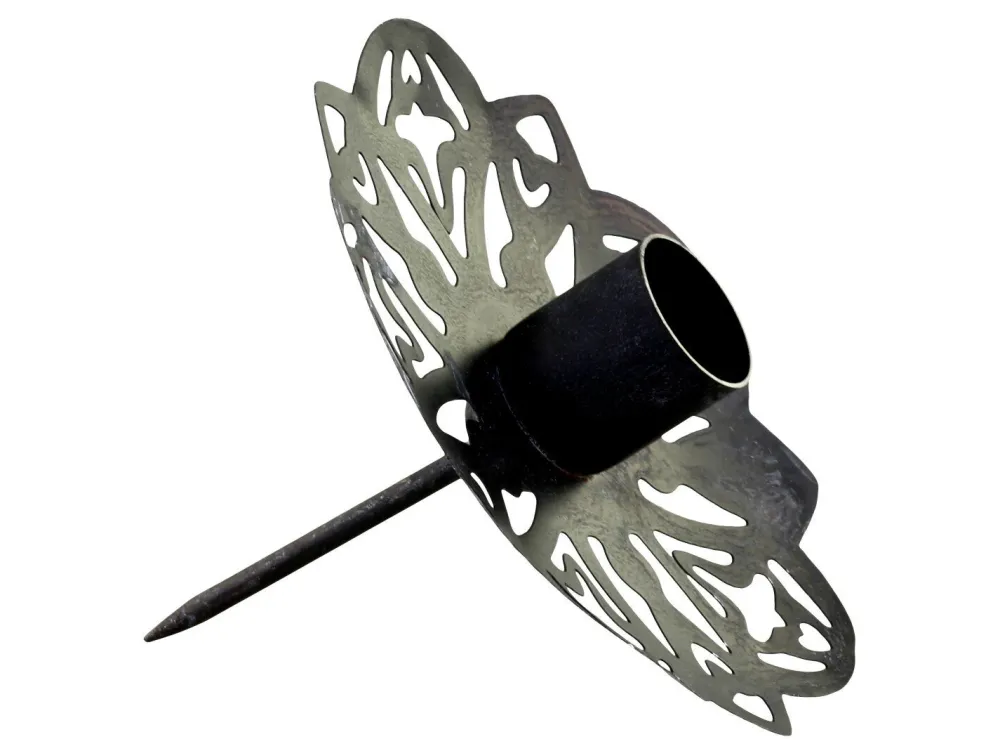 Chic Antique Kerzenhalter mit Spieß aus Eisen