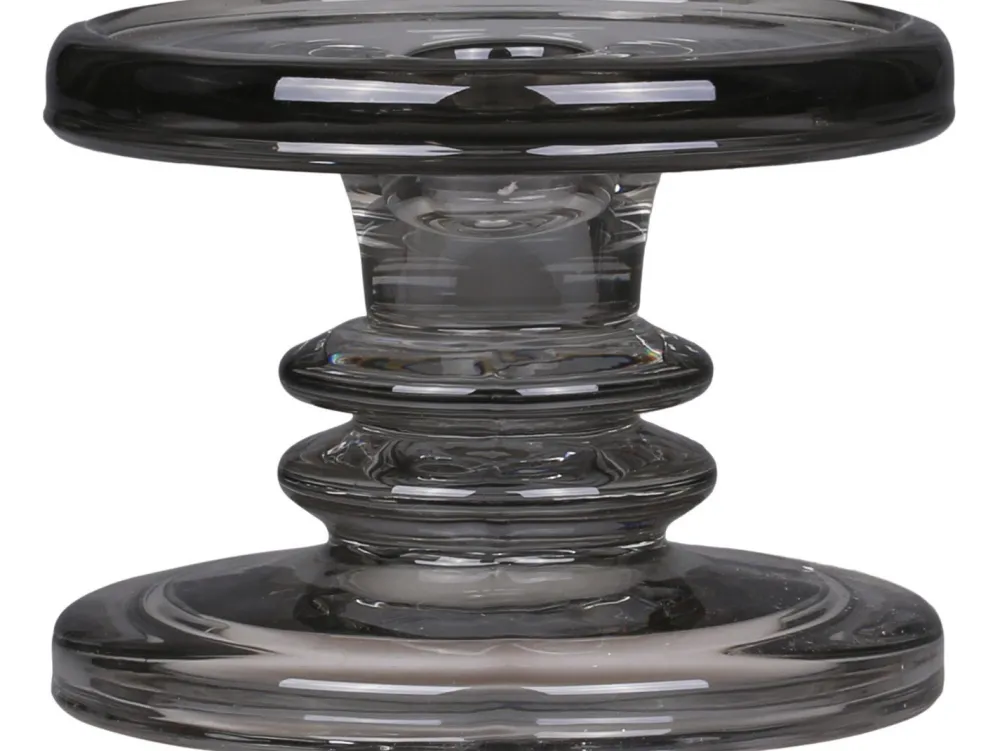 Chic Antique Kerzenständer für Stumpenkerzen kohle