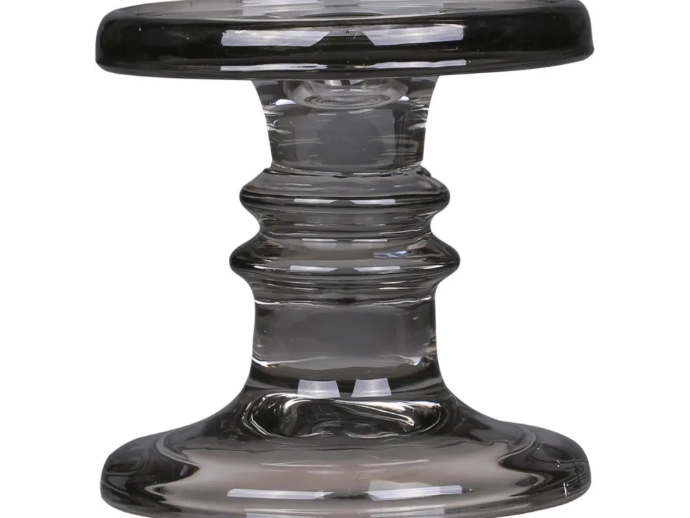 Chic Antique Kerzenständer für Stumpenkerzen kohle