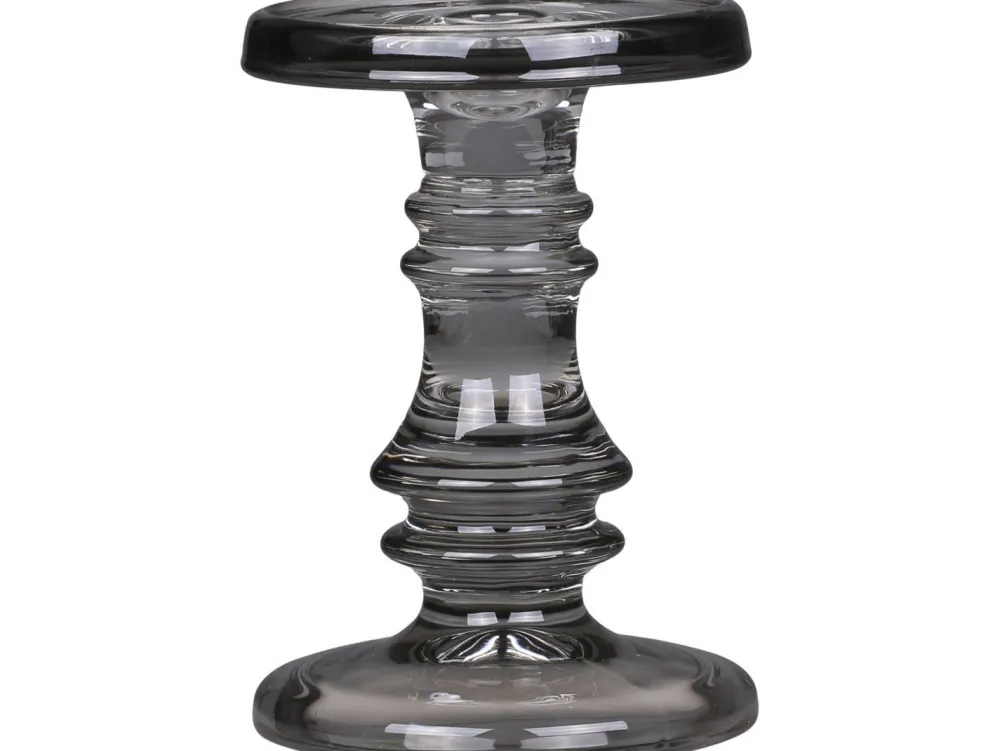 Chic Antique Kerzenständer für Stumpenkerzen kohle