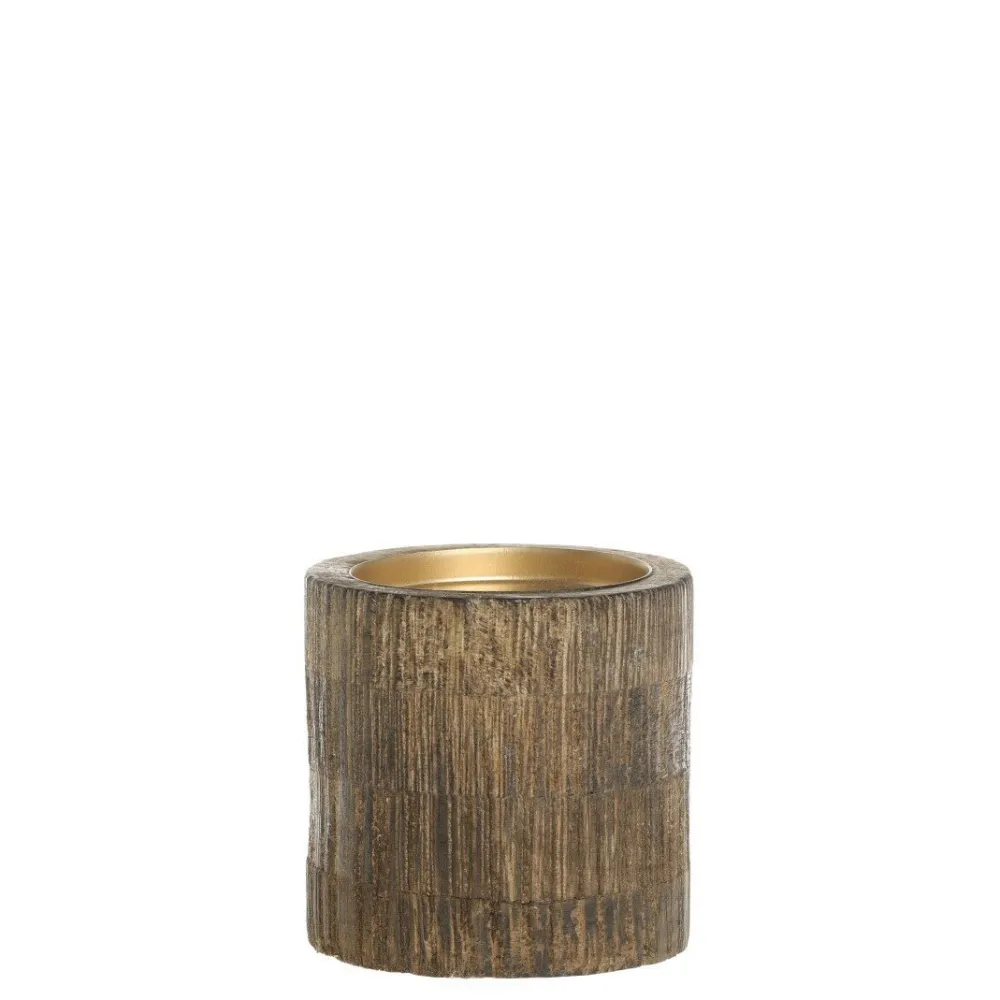 Chic Antique Kerzenständer für Stumpenkerze aus Mangoholz