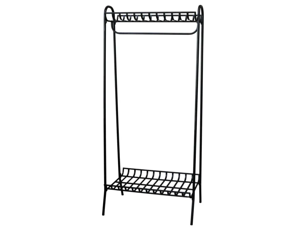 Chic Antique Kleiderständer mit 2 Regalablagen