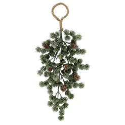 Chic Antique Künstlicher Zedernbaumzweig mit Zapfen zum Aufhängen