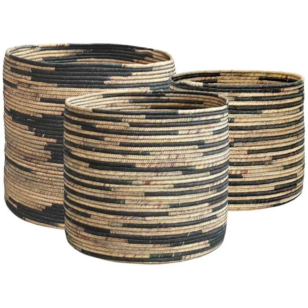 Chic Antique Körbe aus Wasserhyazinthe 3er Set