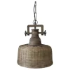 Chic Antique Lampe aus Rattangeflecht