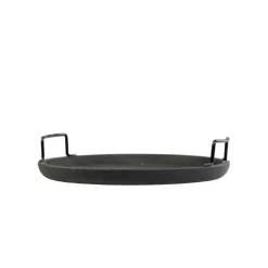 Chic Antique Laon Tapastablett aus Mangoholz mit Metallgriff