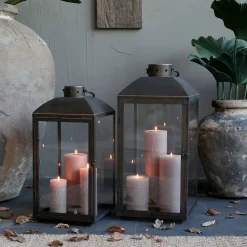 Chic Antique Laterne Antik Messing in 2 Größen