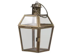 Chic Antique Laterne aus Eisen und Glas