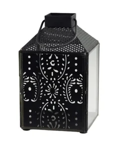 Chic Antique Laterne eckig mit Muster