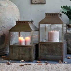 Chic Antique Laterne mit Muster