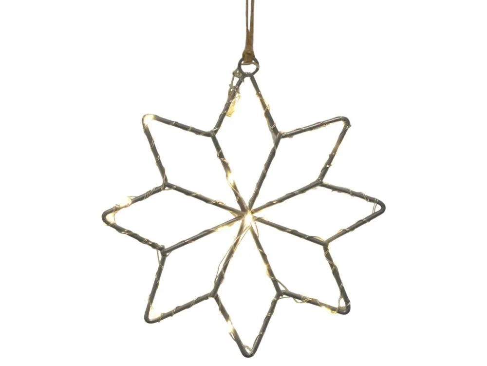 Chic Antique LED Stern drinnen & draußen