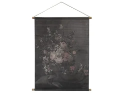 Chic Antique Leinwandbild mit Blumendruck zum Aufhängen