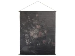 Chic Antique Leinwandbild mit Blumendruck zum Aufhängen