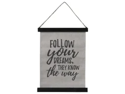 Chic Antique Leinwandbild mit Text zum Aufhängen klein