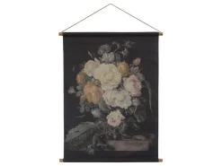 Chic Antique Leinwandbild mit Blumendruck