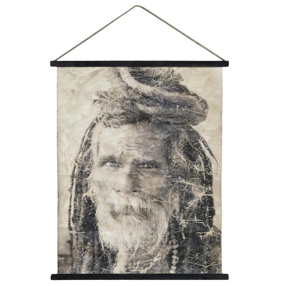 Chic Antique Leinwandbild zum Aufhängen mit Mann