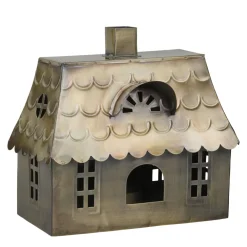 Chic Antique Lichthaus Doppelhaus aus Metall