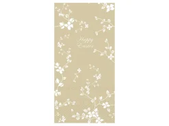 Chic Antique Längliche Serviette mit Blumen Happy Easter