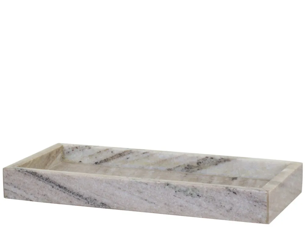 Chic Antique Morlaix Tablett aus Marmor rechteckig