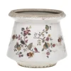 Chic Antique Nancy Blumentopf Typ 3 mit Blumenmotiv