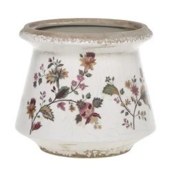 Chic Antique Nancy Blumentopf Typ 3 mit Blumenmotiv