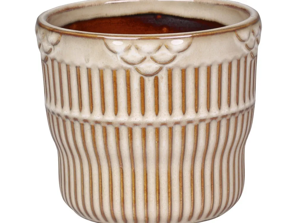 Chic Antique Nimes Übertopf mit Rillen
