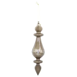 Chic Antique Ornament aus Glas mit Glitzer