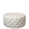 Chic Antique Pouf Malo aus Leinen
