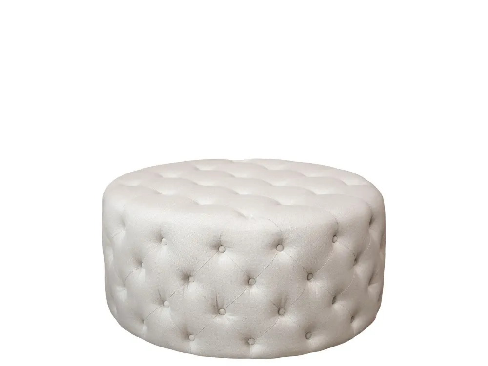 Chic Antique Pouf Malo aus Leinen