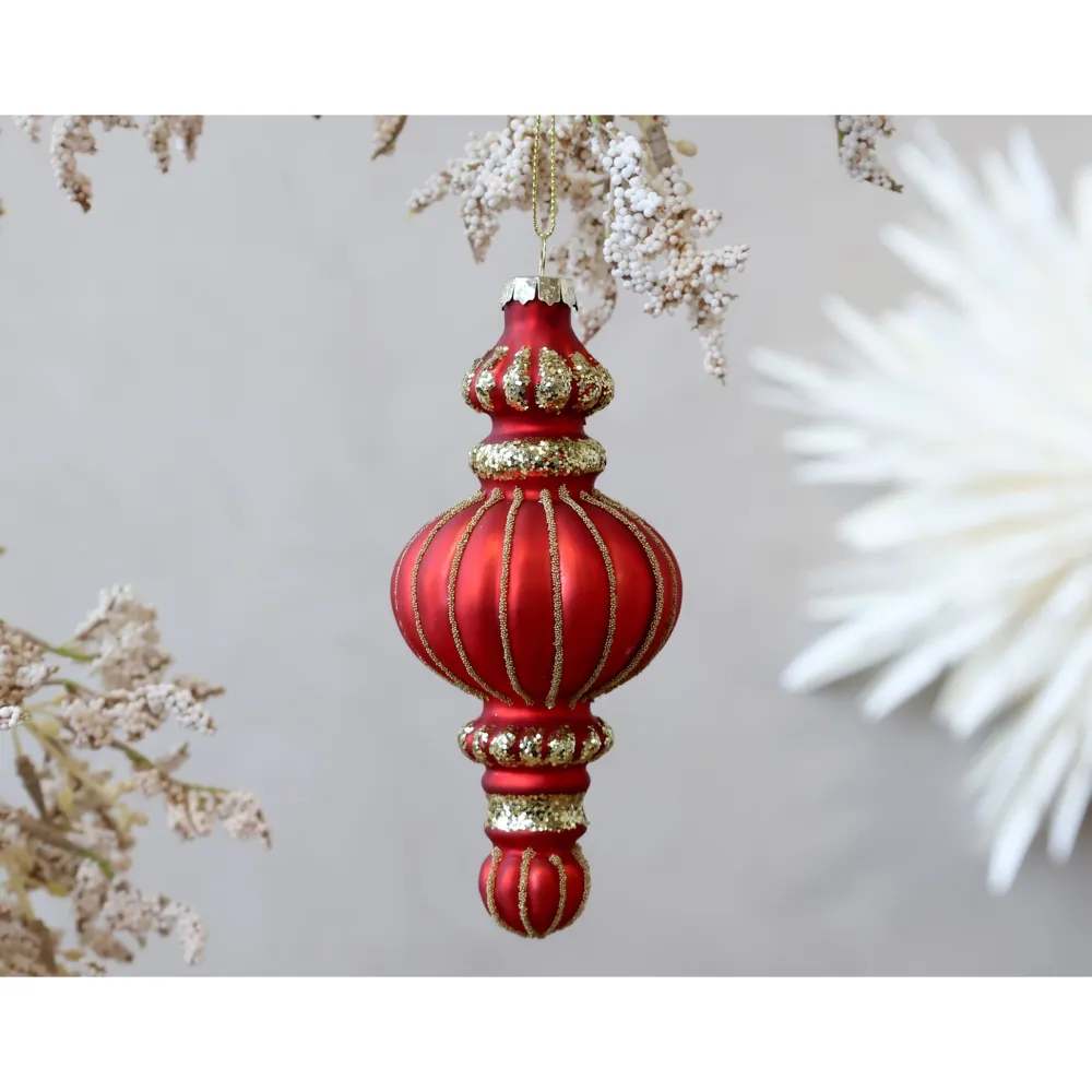 Chic Antique Roter Ornament Aufhänger