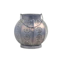 Chic Antique Runde Laterne mit Muster aus Eisen