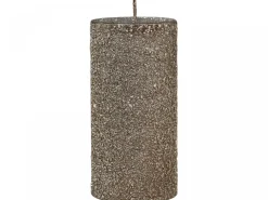 Chic Antique Rustikale Stumpenkerze mit Glitzer