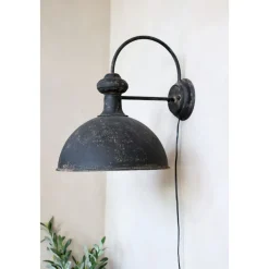 Chic Antique Rustikale Wandlampe antik schwarz