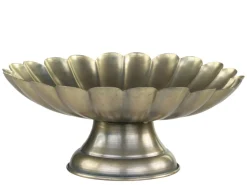 Chic Antique Schale auf Fuß mit Rillen
