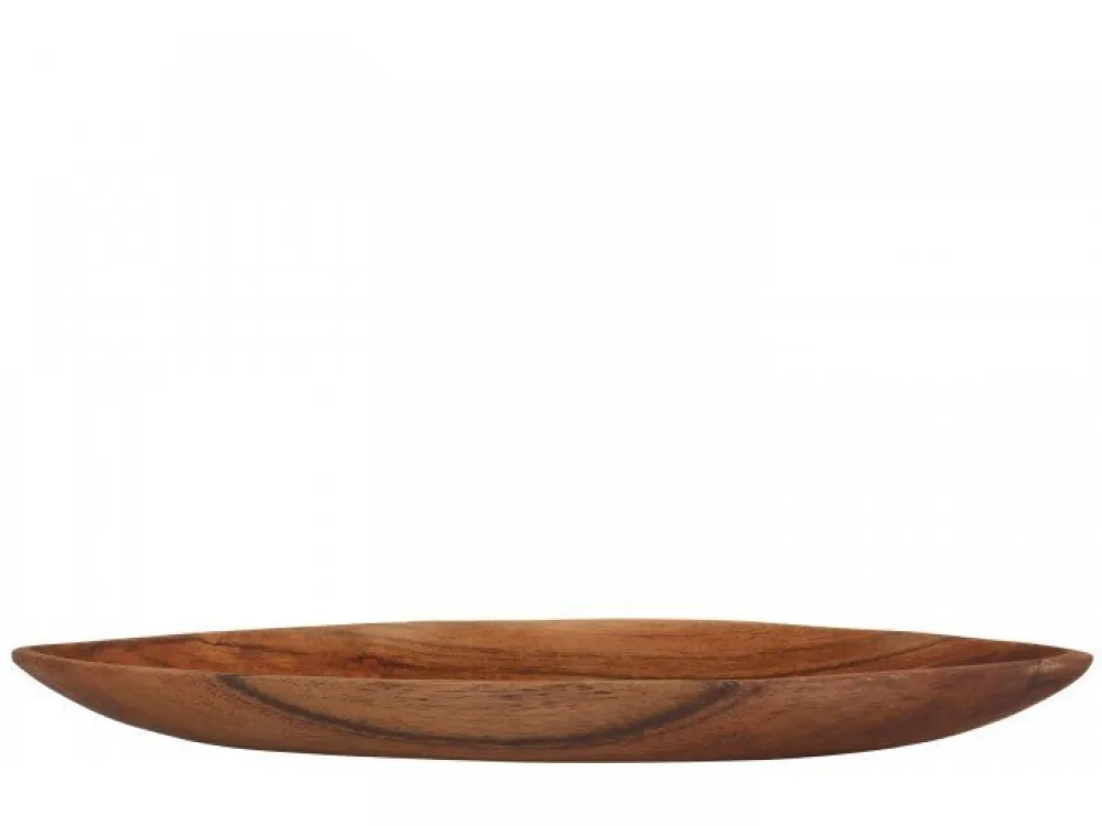 Chic Antique Schale Laon länglich aus Akazienholz