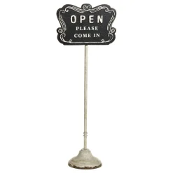 Chic Antique Schild Open