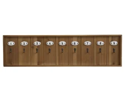 Chic Antique Schlüsselbrett mit 9 Haken, länglich