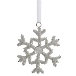 Chic Antique Schneeflocken Aufhänger mit Strasssteinen