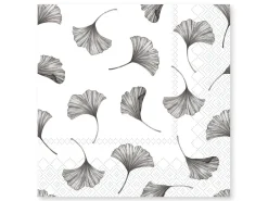 Chic Antique Serviette Gingko Blätter