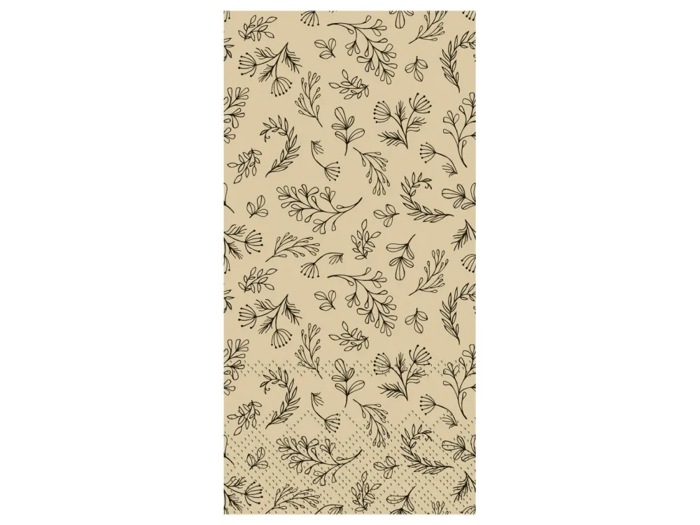 Chic Antique Serviette mit Blättern