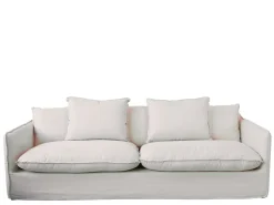 Chic Antique Sofa Malo Leinen mit 5 Kissen