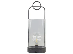 Chic Antique Stalllaterne mit Timer und Glühbirne