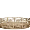Chic Antique Tablett aus Bambus und Rattan