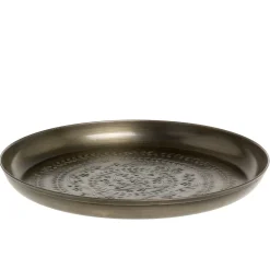 Chic Antique Tablett mit Muster Antique Messing