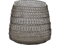 Chic Antique Teelichthalter Hurricane mit fil de fer Netz